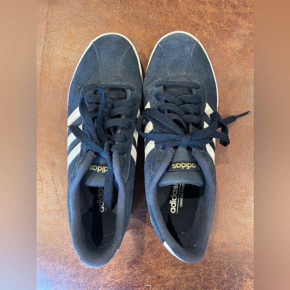 Adidas Ortholite Float Navy suede tennis shoes - Picture 2 of 10